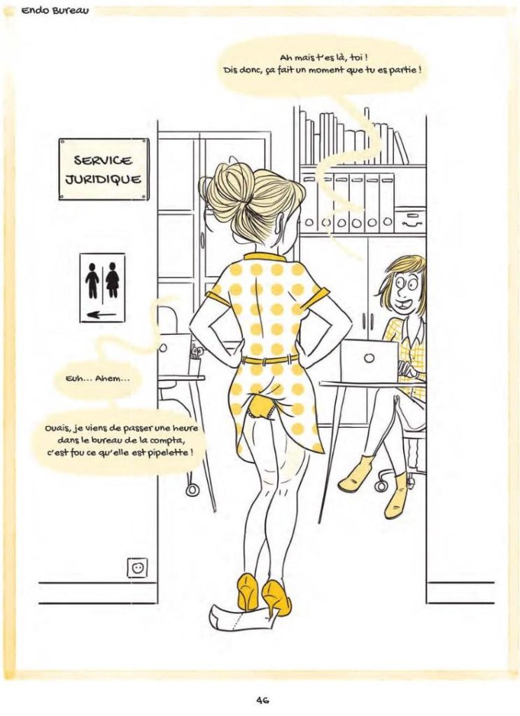 Intérieur du livre sur l'endométriose : Juste une endométriose, de Fanny Robin et illustré par May Fait Des Gribouillis