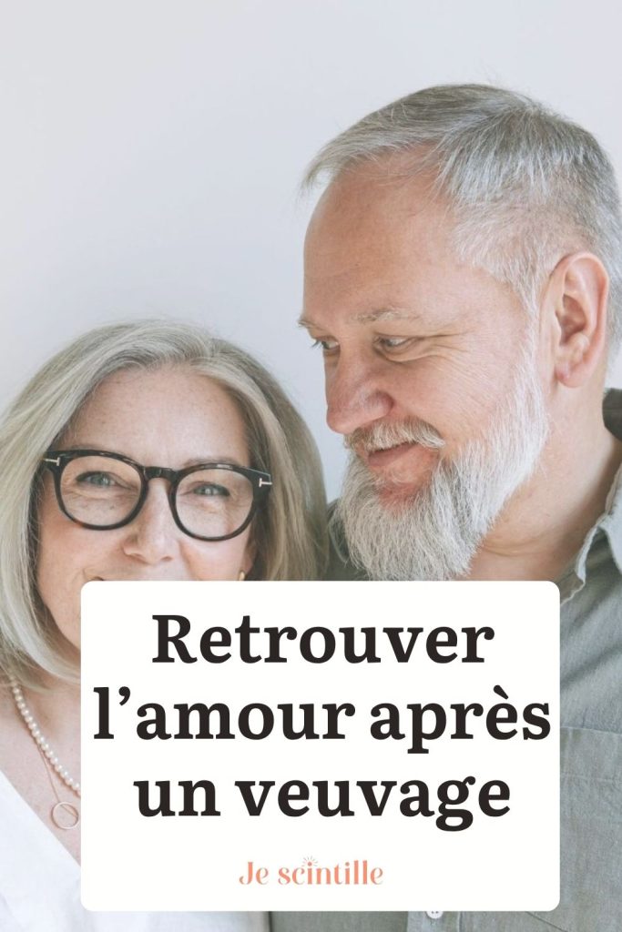 Epingle pinterest Retrouver l'amour après un veuvage, avec la photo d'un couple senior qui a retrouvé l'amour et la complicité après un veuvage